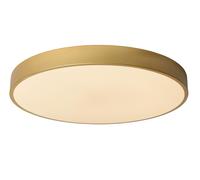 Lucide 'UNAR' Dimmable Stylish Decorative Indoor LED Flush Ceiling Light in Gold Lucide Gold
