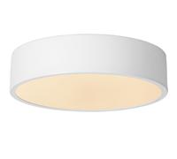 Lucide 'UNAR' Dimmable Stylish Decorative Indoor LED Flush Ceiling Light in White Lucide White