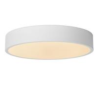 Lucide 'UNAR' Dimmable Stylish Decorative Indoor LED Flush Ceiling Light in White Lucide White