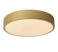Lucide LED ceiling light Unar, gold matt, Ø 30 cm