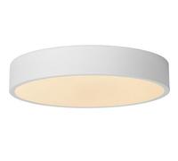 Lucide Unar Modern Flush Ceiling Light 30Cm - Led Dim. - 1X18W 2700K - 3 Stepdim - White