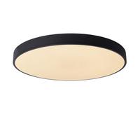 Lucide Unar Modern Flush Ceiling Light 60Cm - Led Dim. - 1X60W 2700K - 3 Stepdim - Black