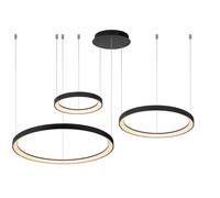 Lucide 'VIDAL' Dimmable Adjustable Stylish Indoor Modern LED Pendant Light in Black Lucide Black