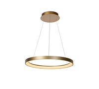 Lucide Vidal Modern Pendant Light 58Cm - Led Dim. - 1X48W 2700K - Matt Gold, Brass