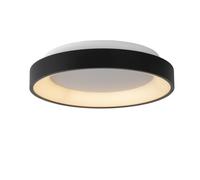 Lucide 'VIDAL' Dimmable Stylish Indoor Decorative LED Flush Ceiling Light in Black Lucide Black