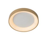Lucide 'VIDAL' Dimmable Stylish Indoor Decorative LED Flush Ceiling Light in Gold Lucide Gold