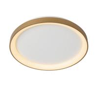 Lucide Vidal Modern Flush Ceiling Light - 48Cm - Led Dim. - 1X38W 2700K - Matt Gold, Brass, Gold