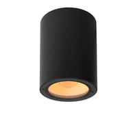 Lucide Volantis Outdoor Single Light Ceiling Spotlight Fitting In Black Finish