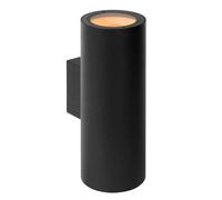 Lucide Volantis Outdoor Twin Outdoor Wall Spotlight Fitting In Black Finish