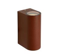 Lucide Wall Spotlight, Aluminum GU10, 70 W, Rust Brown