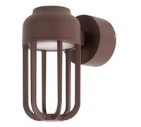Lucide Wells Led Outdoor Wall Light Rust Brown