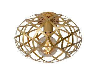 Lucide 'WOLFRAM' Dimmable Stylish Indoor Decorative Flush Ceiling Light 1xE27 in Gold Lucide Gold