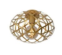 LUCIDE Wolfram - Flush Ceiling Light - Ø 30 cm - 1xE27 - Matt Gold/Brass
