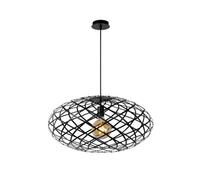 Lucide Wolfram Modern Pendant Light 65Cm - 1Xe27 - Black
