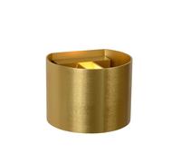 Lucide 'XIO' Stylish Dimmable Indoor Adjustable Up Down Cube Wall Light in Gold Lucide Gold