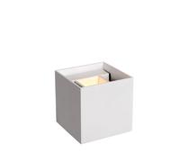 Lucide 'XIO' Stylish Dimmable Indoor Adjustable Up Down Cube Wall Light in White Lucide White