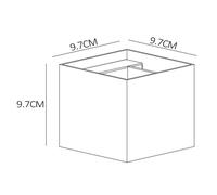Lucide XIO wall lamp, gold-coloured, 10 x 10 cm, metal, up/down, G9 LED