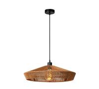 Lucide 'YUNKAI' Dimmable Stylish Adjustable Height Indoor Pendant Light 1xE27 in Brown Lucide Brown