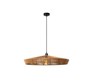 Lucide 'YUNKAI' Dimmable Stylish Adjustable Height Indoor Pendant Light 1xE27 in Brown Lucide Brown