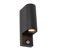Lucide Zaro Ir - Wall Spotlight Outdoor - 2Xgu10 - Ip65 - Black