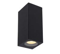 Zaro Lucide IP44 Up/Down GU10 wall light In BLACK