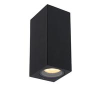 LUCIDE ZARO - Wall Spotlight/Wall Light Indoor/Outdoor - 2xGU10 - IP65 - Black
