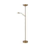 Lucide Zenith Modern Floor Reading Lamp - Led Dim. - 3000K - Matt Gold, Brass, Gold