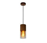 Lucide Zino Glass Ceiling Pendant Light - Satin Copper
