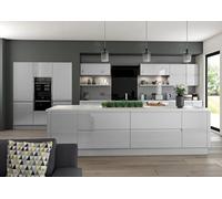 Lucido Painted Gloss Light Grey Kitchen Cupboard Saucepan Drawer Front 355X596