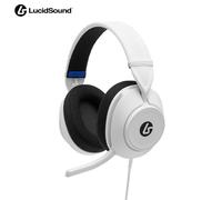LucidSound LS10P Gen 2 Wired Gaming Headset for PlayStation - White, quick-access audio controls, designed for comfort, premium audio, flip-to-mute boom mic, PC compatible