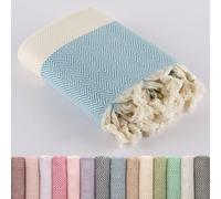 LUCIDUS 100x180 Beach Towel, Hammam Towel, Sauna Towel, Bath Towel, Picnic Blanket, Sauna Towel, Beach Towel,%100 Cotton, Women and Men, Extra Light (Turquoise)