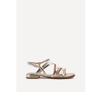 Lucie Gold Faux Leather Strappy Sandals Linzi Gold 3-Standard Fit
