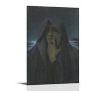 Lucien Lévy-Dhurmer - Le Silence Poster Canvas Wall Decor Art Painting Prints on Modern Artwork for Living Room,Bathroom,Bedroom,Home 12x18inch(30x45cm)