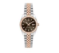 LUCIEN ROCHAT Women's Watch in Steel, Time and Date, Analog, 31 mm, Bienne Collection, Brown Dial - R0453124514