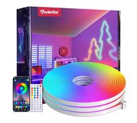 Lucienstar 5M RGB Neon Rope Light, IP65 Waterproof Flexible LED Neon Lights Strip with Remote & APP Control, Music Sync for Bedroom DIY Garden, Party Decor [Energy Class F]