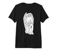 Lucifer Angel Statue Blackwork Minimal Premium T-Shirt