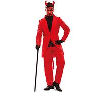 Lucifer Devil Costume Men Size M/L XL Red Satan Costume Halloween Carnival