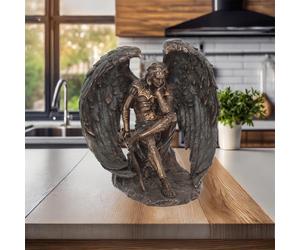 Lucifer Fallen Angel Bronze Effect Figurine Nemisis Now New & Boxed 16.5cm