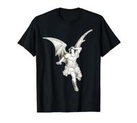 Lucifer Fallen Angel x Gustave Dore Value Graphic T-Shirt, Men, Black, M