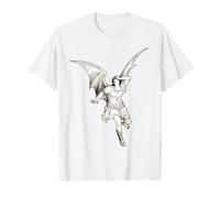 Lucifer Fallen Angel x Gustave Dore Value Graphic T-Shirt, Men, White, M