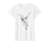 Lucifer Fallen Angel x Gustave Dore Value Graphic T-Shirt, Women, White, XL