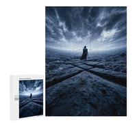 Lucifer in Desolate Landscape, 500 PCS Adult Tabletop Puzzle, Winter Gift - to Assemble, Frame And Display