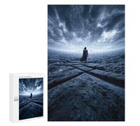 Lucifer in Desolate Landscape - Wooden Brain Teaser for Adults, 1000 PCS, Winter Gift; for Couples, Friends And Family