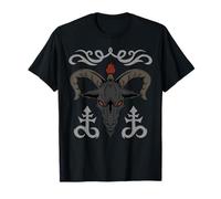 Lucifer Sigil Satan Gothic Satanic Goat Occult Goth Baphomet T-Shirt
