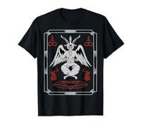 Lucifer Sigil Witchcraft Goat Occult Gothic Satanic Baphomet T-Shirt