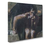 Lucifer Vol.2 by Franz von Stuck Canvas Print | Gallery Wrapped 30mm Frame Wall Art | 20x20 inches | Ready to Hang | Classic Picture | Living Room Bedroom Lounge Office
