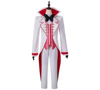 Lucifer White Suit Cosplay Costume Anime Morning Star Men Adult Uniform Set Halloween Outfit