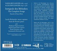 LUCILE RICHARDOT / ANNE DE FORNEL - NADIA & LILI BOULANGER LES HEURES C