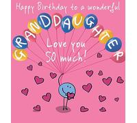 Lucilla Lavender Balloons Granddaughter Happy Birthday Card Ballooning Range