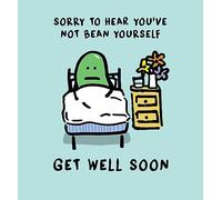 Lucilla Lavender Bean Yourself Get Well Soon Greeting Card Human Bean Range